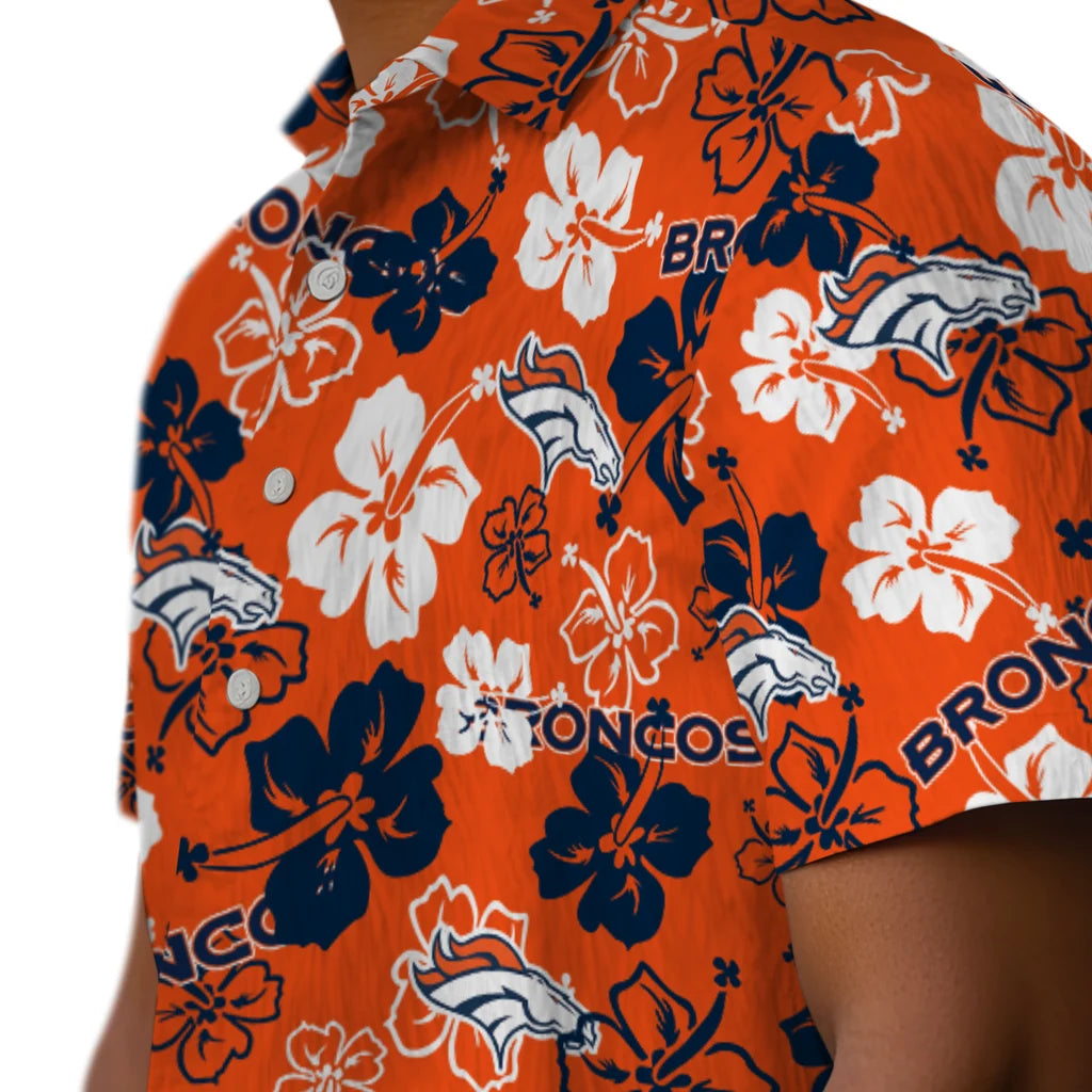 Denver Broncos Hibiscus Bloom Hawaiian Shirt – Moonbestprint