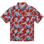 Denver Broncos Hawaiian Shirt - Hibiscus Fiesta | Moonbestprint