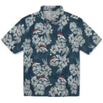 Denver Broncos Hawaiian Shirt - Hibiscus Flowers | Moonbestprint