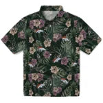 Denver Broncos Hawaiian Shirt - Hibiscus Leaves Pattern | Moonbestprint