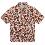 Denver Broncos Hawaiian Shirt - Hibiscus Motif | Moonbestprint