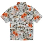 Denver Broncos Hawaiian Shirt - Hibiscus Seaside | Moonbestprint