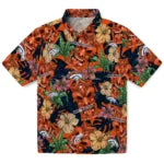 Denver Broncos Hawaiian Shirt - Hibiscus Tiki Jungle | Moonbestprint