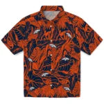 Denver Broncos Hawaiian Shirt - Monstera Layer | Moonbestprint