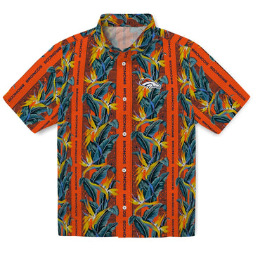 Denver Broncos Hawaiian Shirt - Paradise Vines | Moonbestprint