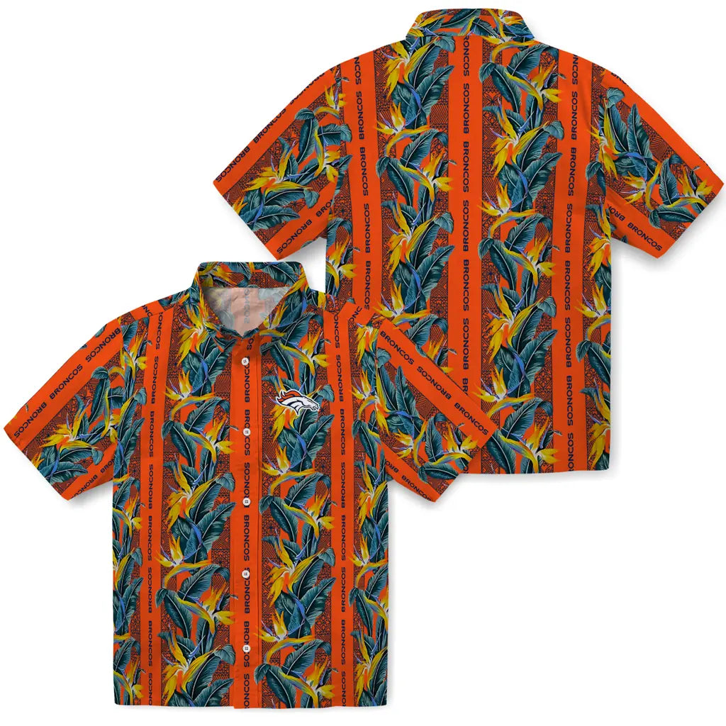 Denver Broncos Hawaiian Shirt - Paradise Vines | Moonbestprint