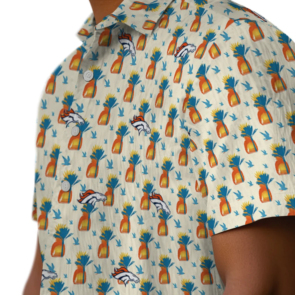 Denver Broncos Hawaiian Shirt - Pineapple Delight | Moonbestprint