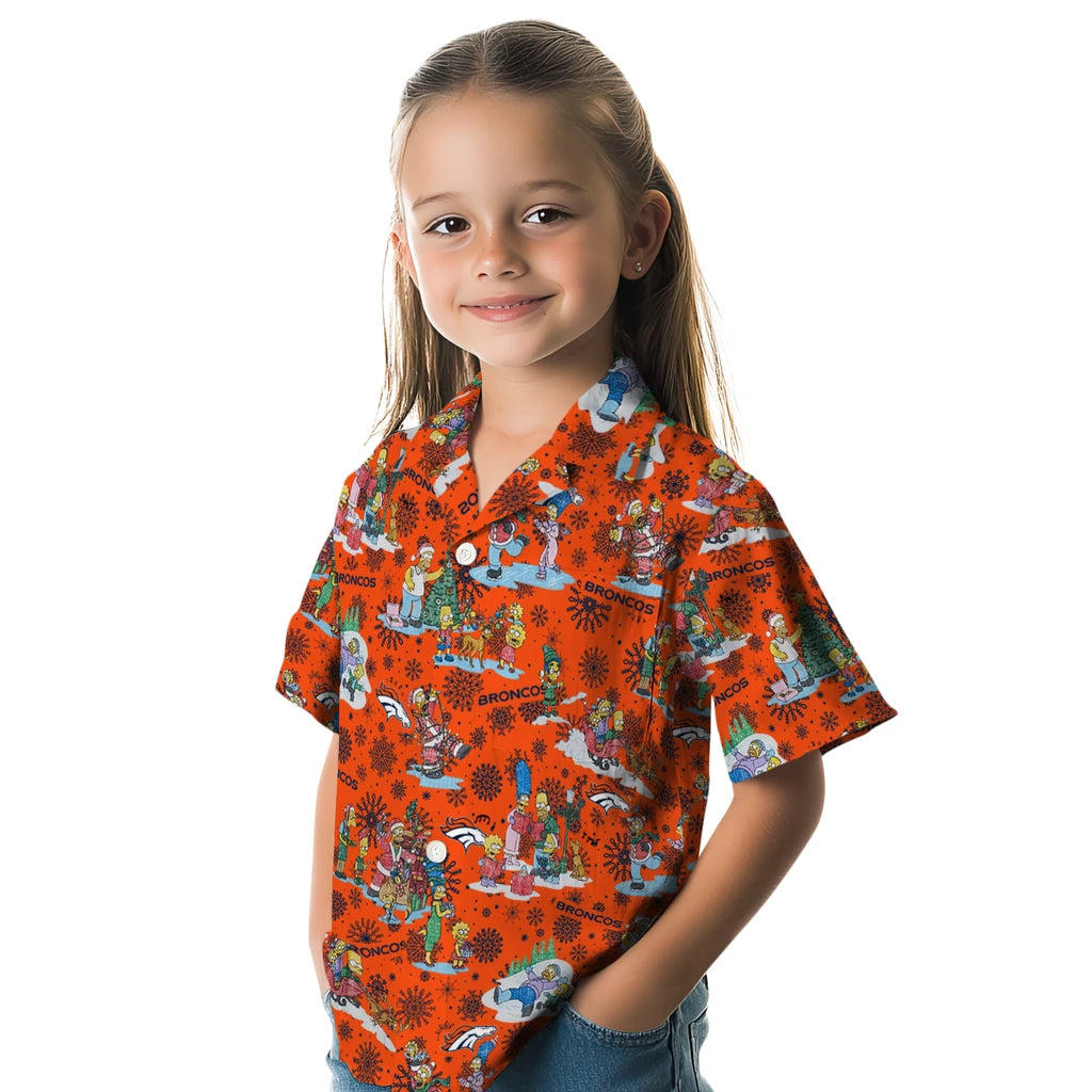 Denver Broncos Hawaiian Shirt - Simpsons Christmas | Moonbestprint