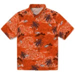 Denver Broncos Hawaiian Shirt - Wave Palm | Moonbestprint