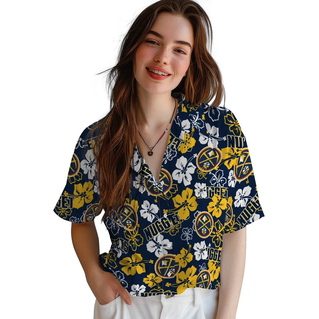 Denver Nuggets Hibiscus Bloom Hawaiian Shirt – Moonbestprint