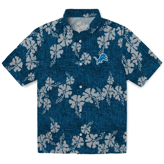 Detroit Lions Hawaiian Shirt - 50th State Flower | Moonbestprint