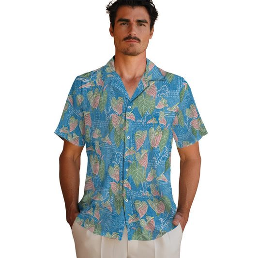 Detroit Lions Hawaiian Shirt - Anthurium Overlay | Moonbestprint