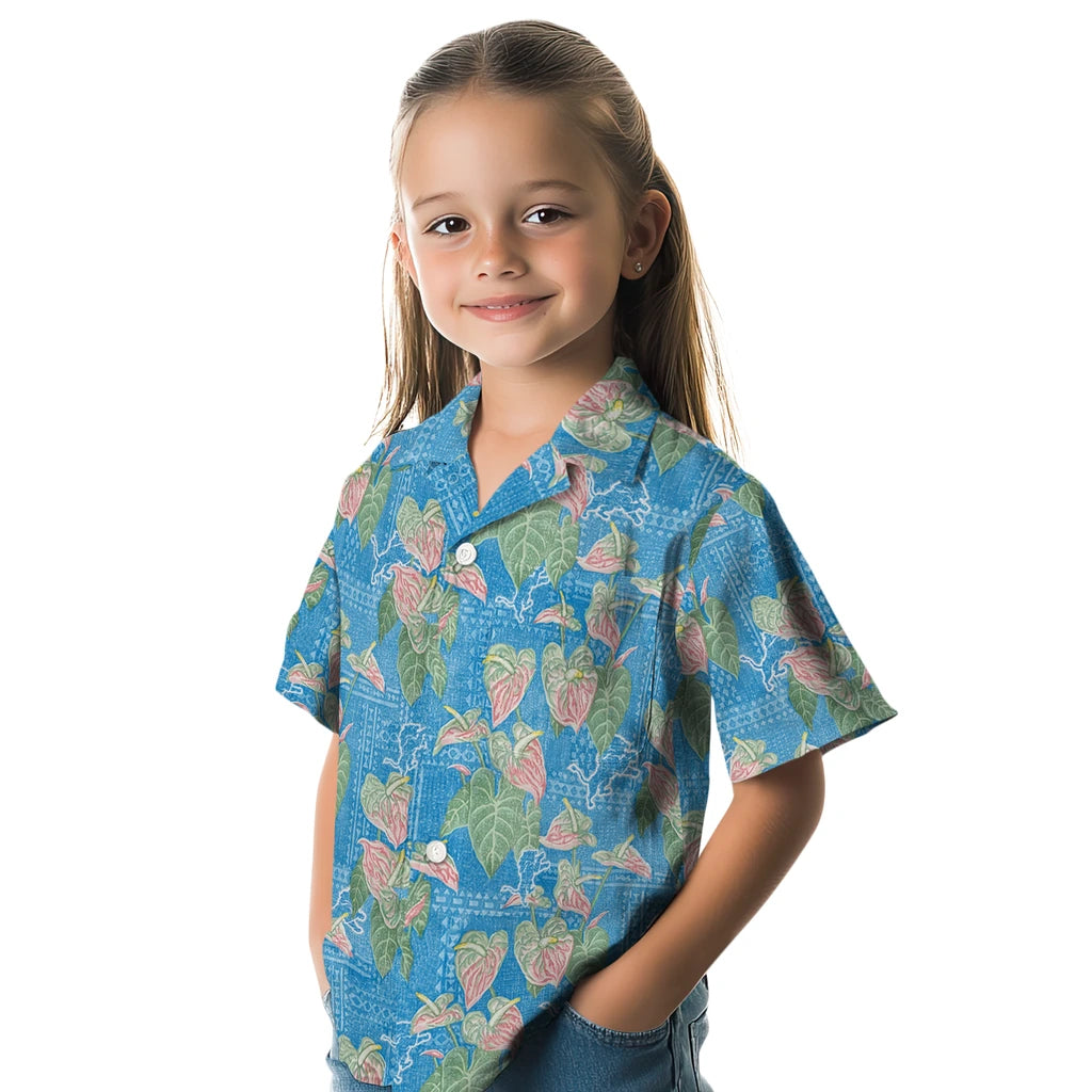 Detroit Lions Hawaiian Shirt - Anthurium Overlay | Moonbestprint