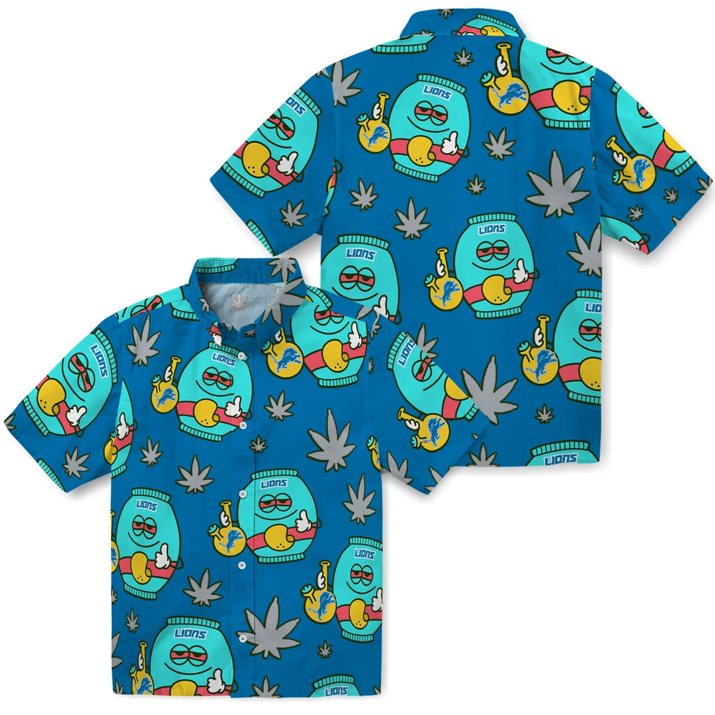 Detroit Lions Hawaiian Shirt - Chill Vibe | Moonbestprint