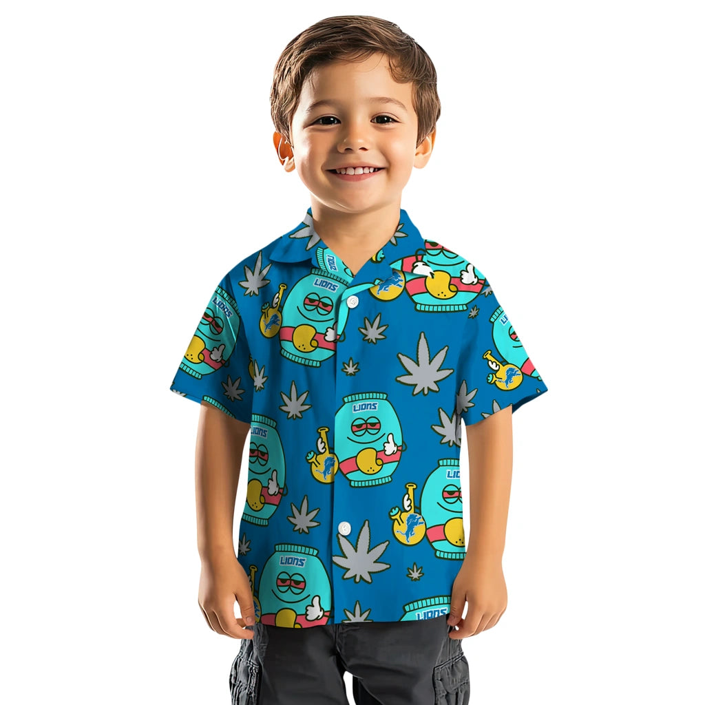 Detroit Lions Hawaiian Shirt - Chill Vibe | Moonbestprint