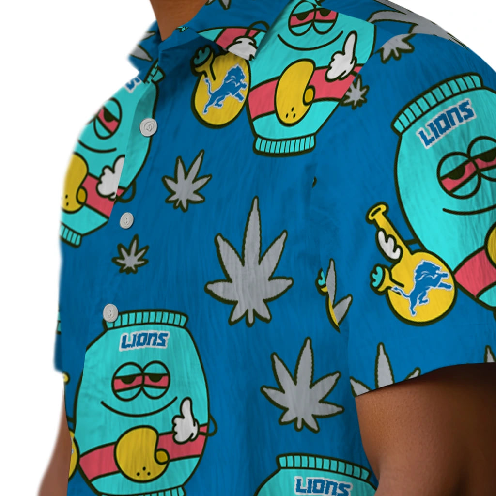 Detroit Lions Hawaiian Shirt - Chill Vibe | Moonbestprint