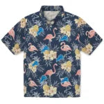 Detroit Lions Hawaiian Shirt - Flamingo Hibiscus | Moonbestprint