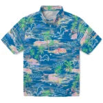 Detroit Lions Hawaiian Shirt - Hawaii Island | Moonbestprint