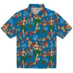 Detroit Lions Hawaiian Shirt - Hawaiian Girls Design | Moonbestprint