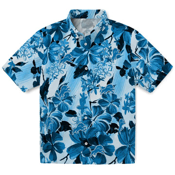 Detroit Lions Hawaiian Shirt - Hibiscus Arrangement | Moonbestprint