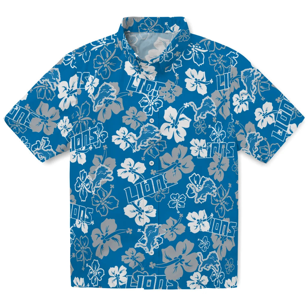 Detroit Lions Hibiscus Bloom Hawaiian Shirt – Moonbestprint
