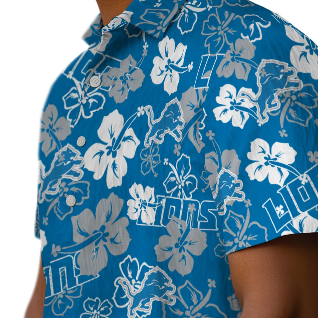 Detroit Lions Hibiscus Bloom Hawaiian Shirt – Moonbestprint
