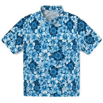 Detroit Lions Hawaiian Shirt - Hibiscus Blooms | Moonbestprint