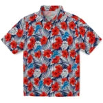 Detroit Lions Hawaiian Shirt - Hibiscus Fiesta | Moonbestprint