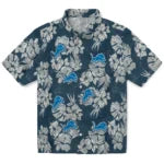 Detroit Lions Hawaiian Shirt - Hibiscus Flowers | Moonbestprint