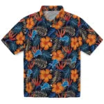 Detroit Lions Hawaiian Shirt - Hibiscus Foliage | Moonbestprint