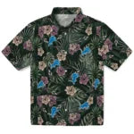 Detroit Lions Hawaiian Shirt - Hibiscus Leaves Pattern | Moonbestprint