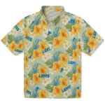 Detroit Lions Hawaiian Shirt - Hibiscus Mood | Moonbestprint