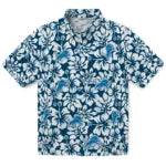 Detroit Lions Hawaiian Shirt - Hibiscus Motif | Moonbestprint