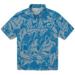 Detroit Lions Hawaiian Shirt - Monstera Layer | Moonbestprint