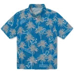 Detroit Lions Hawaiian Shirt - Palm Tree Motif | Moonbestprint