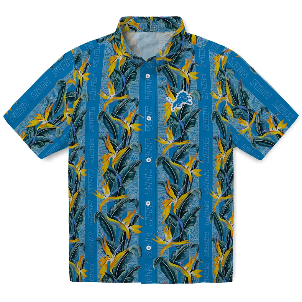 Detroit Lions Hawaiian Shirt - Paradise Vines | Moonbestprint