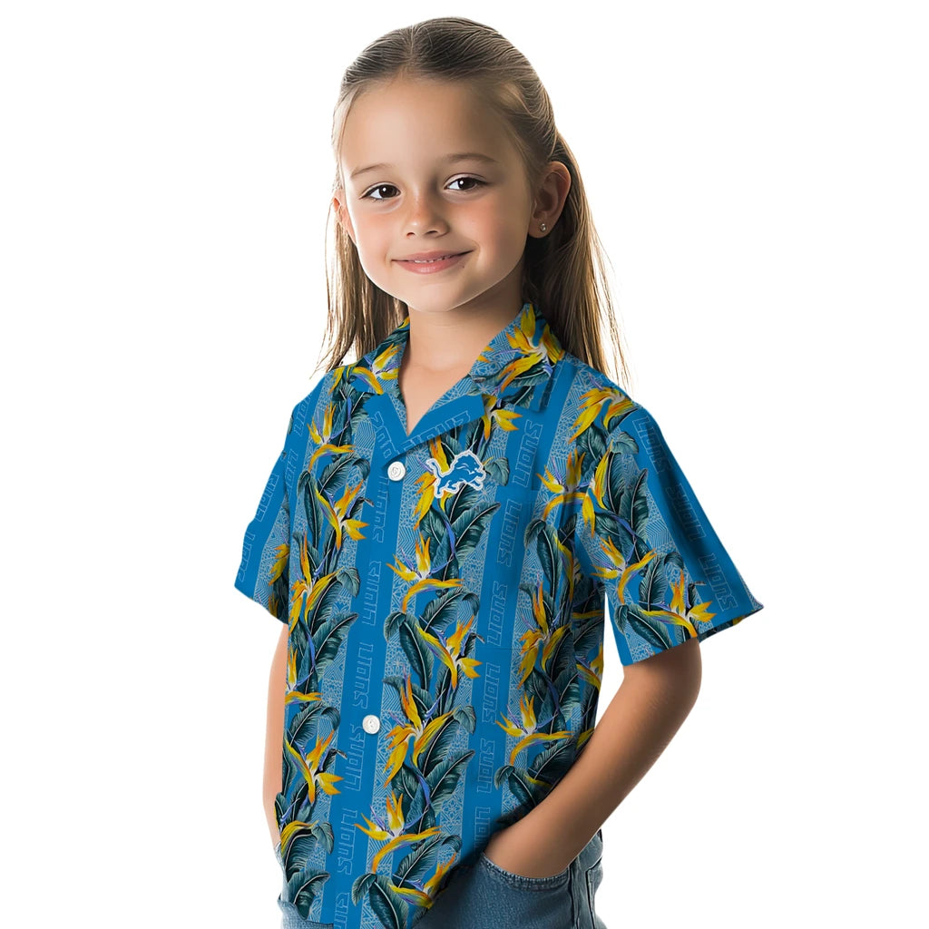 Detroit Lions Hawaiian Shirt - Paradise Vines | Moonbestprint