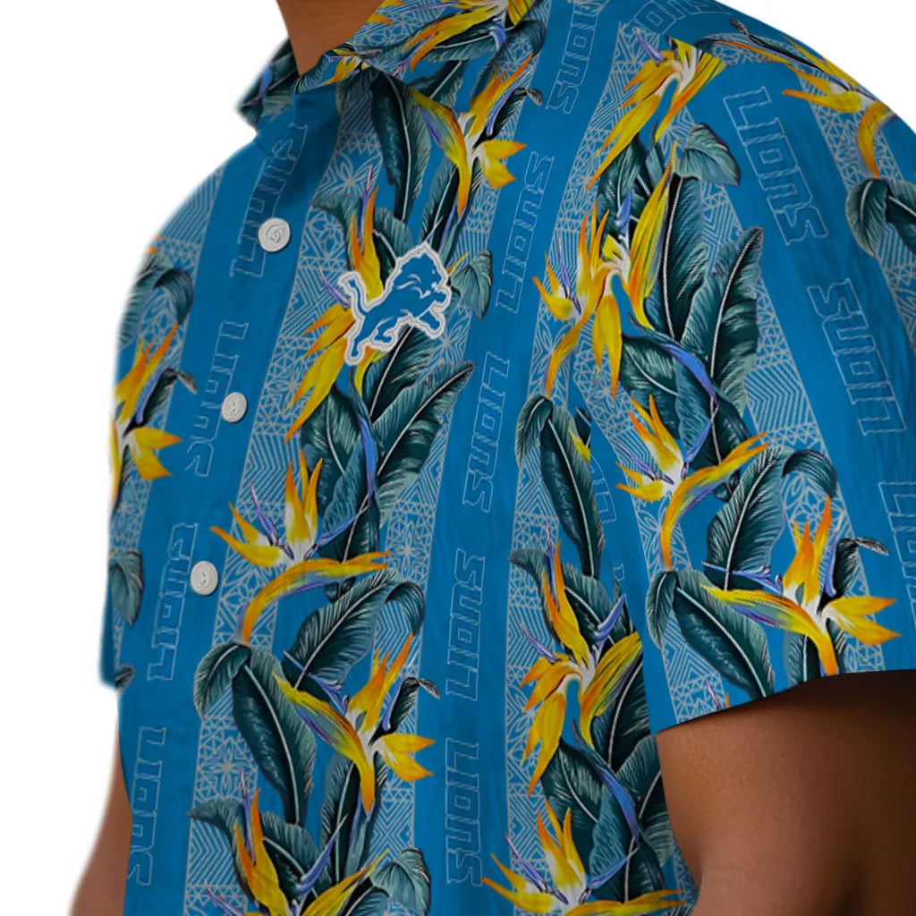 Detroit Lions Hawaiian Shirt - Paradise Vines | Moonbestprint