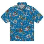 Detroit Lions Hawaiian Shirt - Simpsons Christmas | Moonbestprint