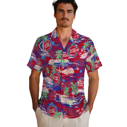 Detroit Pistons Flamingo Retreat 2026 Hawaiian Shirt – Moonbestprint