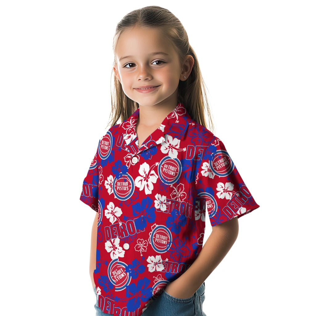 Detroit Pistons Hibiscus Bloom Hawaiian Shirt – Moonbestprint