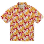 Detroit Red Wings Hawaiian Shirt - Hibiscus Tropics | Moonbestprint