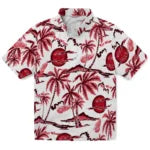 Detroit Red Wings Hawaiian Shirt - Palm Sunset | Moonbestprint
