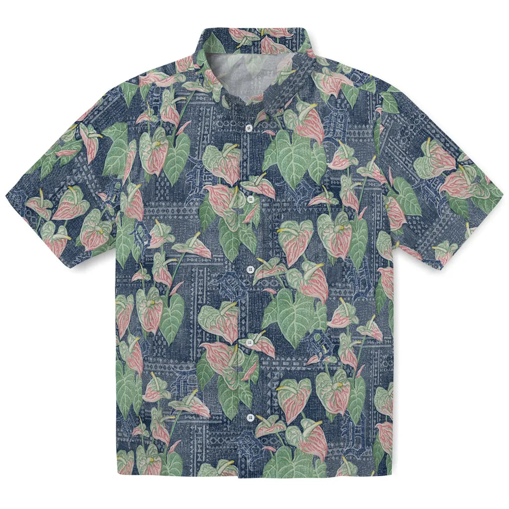 Detroit Tigers Hawaiian Shirt - Anthurium Overlay | Moonbestprint