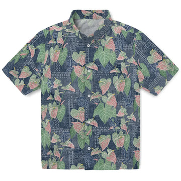 Detroit Tigers Hawaiian Shirt - Anthurium Overlay | Moonbestprint