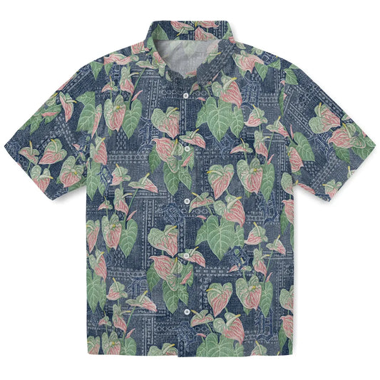 Detroit Tigers Hawaiian Shirt - Anthurium Overlay | Moonbestprint