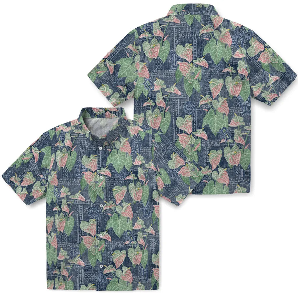 Detroit Tigers Hawaiian Shirt - Anthurium Overlay | Moonbestprint