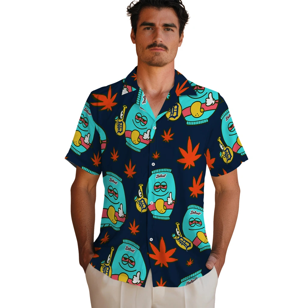 Detroit Tigers Hawaiian Shirt - Chill Vibe | Moonbestprint