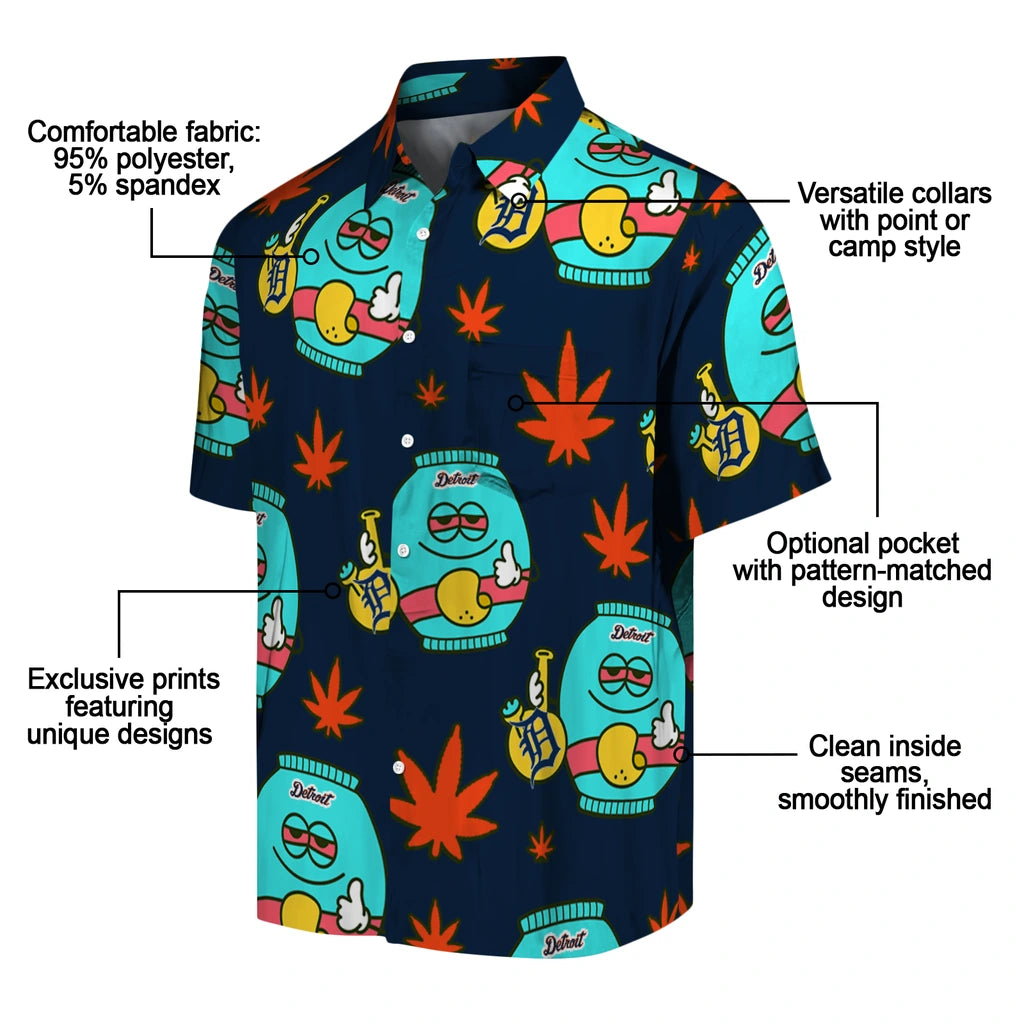 Detroit Tigers Hawaiian Shirt - Chill Vibe | Moonbestprint