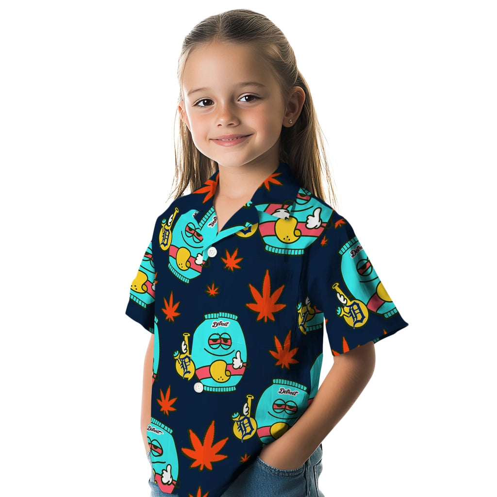 Detroit Tigers Hawaiian Shirt - Chill Vibe | Moonbestprint